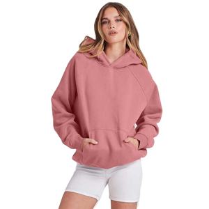 À la mode femmes haut court à capuche léger manches longues vêtements de sport parfait pour les sorties de mode de gymnastique tissu confortable et doux - Product Image 1