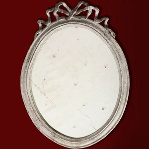 Miroir mural indien de forme carrée en bois, design moderne, finition rustique vieillie, pour chambre à coucher, usage décoratif, mariage, 24 pouces - Product Image 1