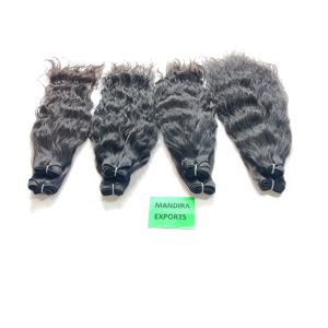 Wholesale 100% Virgin <b>Black</b> Color Wavy Indian Human <b>Hair</b> <b>Extensions</b> High Quality Chemical Processing None Wig Type Human <b>Hair</b> - Product Image 5