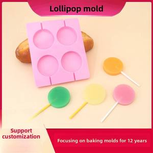 Stock <b>Silicone</b> Lollipop Mold Model Opp Packaging Household Homemade Cheese Pudding Chocolate DIY Candy <b>Baking</b> - Product Image 2