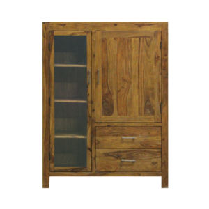 contemporary solid wood Living room <b>cupboard</b> cabinet modern solid roase wood cabinet Indian sheesham wood furniture manufacturer - Product Image 3