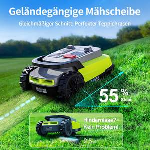 Cortacésped Robótico M10 sin Cable de Delimitación hasta 1000m, Mapeo de Fusión Vision +RTK, Navegación Inteligente, Obstáculos, Control por Aplicación - Product Image 3