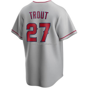 Maillot de baseball en polyester de qualité professionnelle, vente chaude, nouveau maillot de baseball américain cousu, blanc, toutes les équipes, uniforme de baseball pour hommes - Product Image 2