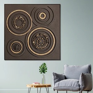 Arte Mural Moderno, Escultura Decorativa Hecha a Mano para Sala de Estar, Dormitorio, Oficina y Decoración Interior Elegante para el Hogar - Product Image 3