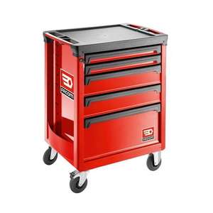 Gabinete Rodante Facom ROLL.M3 con 5 Cajones y 3 Módulos para Almacenamiento de Herramientas, Estación de Trabajo Práctica - Product Image 1