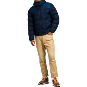 Veste matelassée d'extérieur pour homme imprimée sur mesure OEM manteaux d'hiver chauds pour hommes veste matelassée bleue pour homme - Product Image 4
