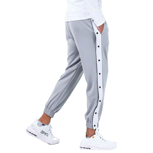 Pantalon de sport ample personnalisé de haute qualité pour hommes bouton poches latérales pantalon de jogging d'entraînement avec poignets élastiques pantalon de survêtement - Product Image 2