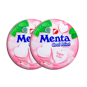 Imballaggio personalizzato sacchetto orientato all'esportazione di alta qualità OEM Candy Bulk Storage Sweet Candy Menta Can Candy Cool Mint dall'indonesia