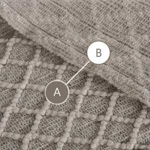 Manta de Punto Acrílica Moderna, Transpirable, con Borlas de 7 Pulgadas, Ligera, Acogedora, Decorativa, para Viajes, Sofá, Cama, Color Taupe - Product Image 2