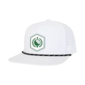 Casquette de golf à séchage rapide avec panneaux perforés au laser, broderie personnalisée et étiquette intérieure pour les sports de plein air - Product Image 1