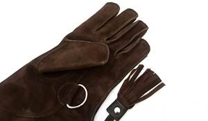 Guantes de Cetrería Personalizados de Alta Calidad, Cuero Vacuno Genuino, Logotipo Personalizado, Marca Privada, Diseño Personalizado, Todas las Tallas, Caza, MOQ 20 - Product Image 4