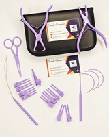 Kit d'outils professionnels pour extensions de cheveux Somofy Enterprises, pinces en acier inoxydable de haute qualité, durables, logo couleur personnalisé