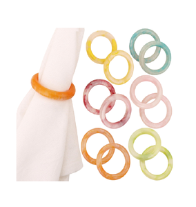 Anillos de Servilleta de Resina Modernos y Ecológicos de Diseño Personalizado, Diferentes Colores, Tamaños Personalizados, Regalos Empresariales de Alta Calidad, Muestra - Product Image 1