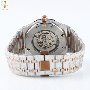 Best Selling Iced Out Stainless Steel Lab Grown Diamond With VVS Clarity Wrist <b>Watch</b> for Men - Product Image 3