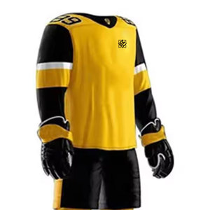 Vêtements de hockey sur glace en polyester 100% de haute qualité pour hommes nouveaux ensembles d'uniformes de sport de dernière conception - Product Image 4