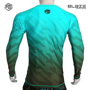 เสื้อ rashguard ซับลิเมตสำหรับผู้ชายแขนยาวสำหรับฟิตเนสยิมฟิตเนส BJJ การฝึกอบรมที่จำเป็น - Product Image 5