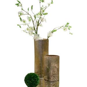 Decorative <b>Flower</b> Vase for Christmas New Tree Texture Design Antique Vase Wedding and Party Decorative <b>Flowers</b> <b>Display</b> Vase - Product Image 1