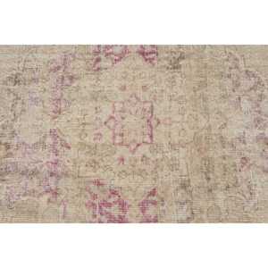 Tapis turc surdimensionné 7,4x10,9 pi (226x332 cm), tapis vintage blanc à motifs de plantes et d'arbres - Product Image 5
