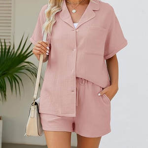 Conjunto de dos piezas superior con diseño personalizado al por mayor, pantalones cortos de verano para mujer, ropa deportiva de alta calidad, ropa de gimnasio, conjunto corto - Product Image 6