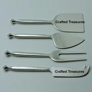 Juego de cubiertos de acero inoxidable martillado de la mejor calidad, lo último y súper especial, juego de cubiertos de queso de cocina de alta calidad para el hogar - Product Image 1