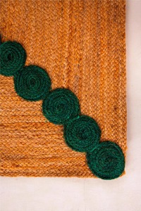 Geometric Jute Area <b>Rug</b> Rectangle <b>Boho</b> Handcrafted Eco Friendly Flat Pile Living Room Decor - Product Image 5