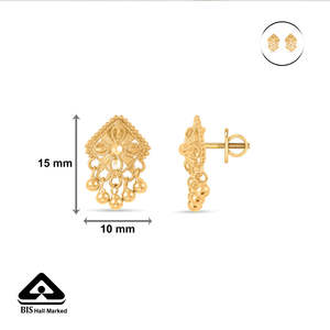 Boucles d'oreilles clous en perles de coquillage papillon pour femmes - Bijoux légers et tendance pour les fêtes - Product Image 6