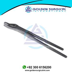 Fórceps Dental Equino de 19 Pulgadas, Estilo Pico de Pato - Extractor de Raíces y Coronas de Mandíbula Ancha y Plana, Cirugía Oral Veterinaria - Product Image 6