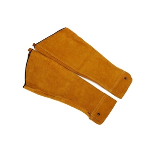 Mangas de soldadura de cuero personalizadas de calidad superior al por mayor, protectores de brazo de seguridad resistentes al calor OEM/ODM - Product Image 3