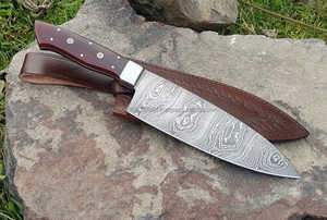 มีดสแตนเลสอเนกประสงค์พร้อมด้ามจับไม้โรสวู้ดแบบมืออาชีพมีดเชฟแบบต่ำ - Product Image 4