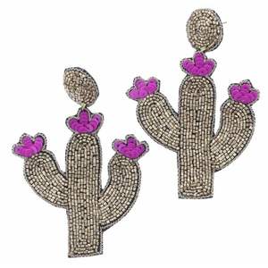 Boucles d'oreilles légères en perles de verre faites à la main à motifs traditionnels pour les fêtes MOHSIN HANDICRAFTS MH-427 - Product Image 2