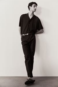 Pantalones chinos de sarga de algodón de longitud regular ajustados OEM ODM para hombre, pantalones transpirables de marca media a la moda, pantalones informales a precio al por mayor - Product Image 5