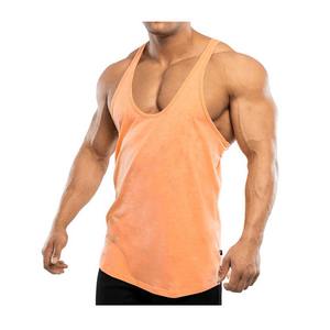 Camiseta sin mangas para hombre, de secado rápido, 100% algodón, transpirable, para gimnasio, fitness, entrenamiento, personalizable, ajuste muscular y opciones OEM - Product Image 1