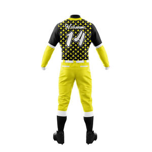 Uniforme de Béisbol y Sóftbol de Talla Grande con Diseño Personalizado, Tejido Transpirable que Absorbe la Humedad, 100% Poliéster para Adultos - Product Image 6