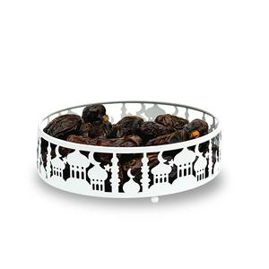Plateau blanc de qualité supérieure pour le Ramadan idéal pour l'Iftar servant les célébrations de l'Aïd et la décoration festive islamique de la maison d'Inde - Product Image 4