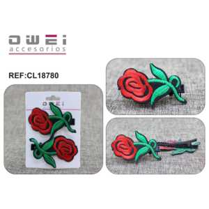 JACQUARD CON CLIP12u/c <b>Hair</b> <b>Clips</b> - Product Image 1