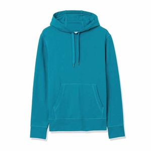 Men's Solid Color Hooded Sweatshirt Regular Fit Cotton French Terry Casual Pullover Hoodie with Front Pocket Autumn Wear - Product Image 5
