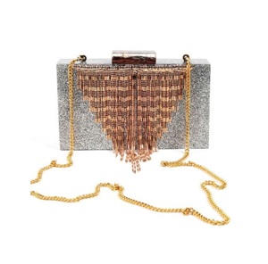 Bolso de mano con estilo de resina gris en línea, la mejor artesanía india, bolso de mano tipo personalizado de resina para mujer, bolsos de mano promocionales - Product Image 1