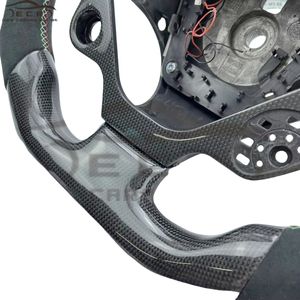 Ever-Carbon Racing ECR Design personnalisé Volant en fibre de carbone en cuir suédé pour volant <span class=keywords><strong>Ferrari</strong></span> - Product Image 5