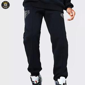 Traje de sudor de diamantes de imitación personalizado de alta calidad para hombres streetwear 100% traje de sudor de algodón personalizable - Product Image 6