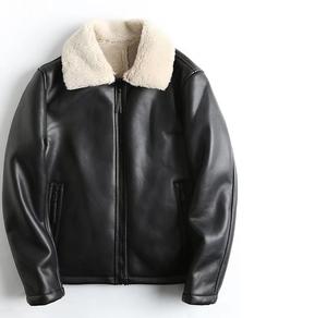 Por encargo de cuero de la motocicleta Chaqueta de los hombres de cremallera de cuero personalizado Hombres Abrigos Chaqueta de cuero al por mayor - Product Image 3