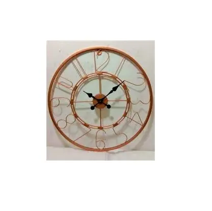 Wholesale brass wall clock top selling Pure Handmade Modern Home Decoration Metal Wall Clock Simple design