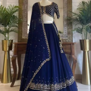 นำเสนอชุดปาร์ตี้ที่สวยที่สุดและใหม่ล่าสุดคอลเลกชัน lahenga - Product Image 1