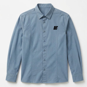 Chemise d'été tendance pour homme, légère, en coton, boutonnée, manches longues, décontractée, idéale pour la plage et les vacances - Product Image 1