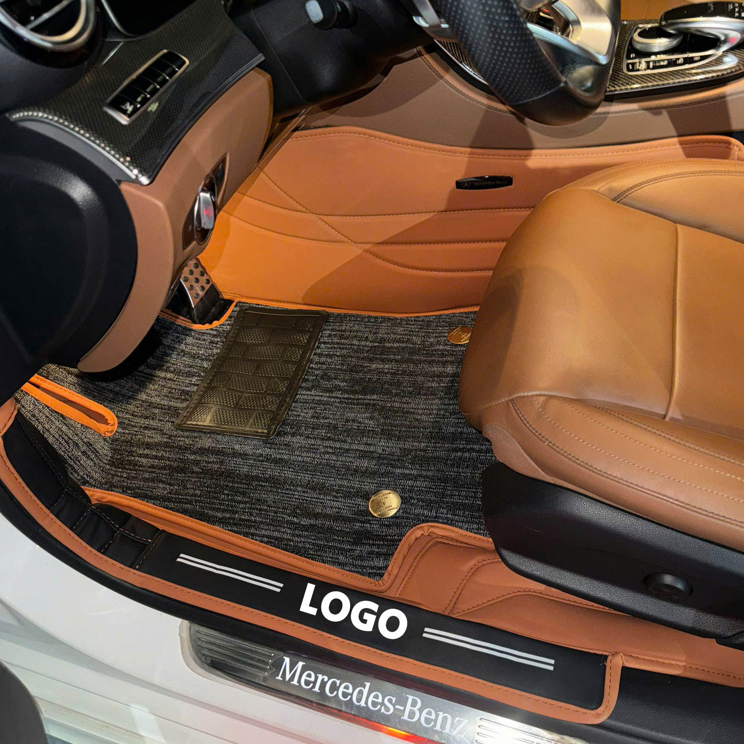 Nappa ผิวเรียบหนังวัวและชั้นป้องกันคราบสีเทา