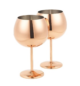 Copas de Vino de Acero Inoxidable Doradas con Logotipo Personalizado, Copas de Champán, Flautas, Copas - Product Image 1