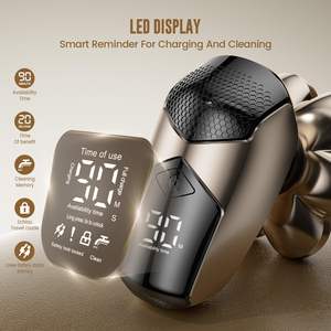 Rasoir électrique rotatif 7D étanche pour hommes, rechargeable par USB-C, avec écran LED, pour le rasage du visage - IPX7 - Product Image 5