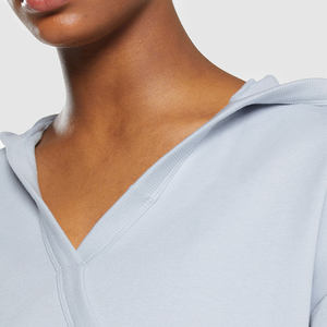 เสื้อครอปฮู้ดดี้ผู้หญิง สีสันสดใส ผ้าฟลีซ รับผลิตตามแบบ (OEM) ขายส่ง ราคาแข่งขัน - Product Image 4