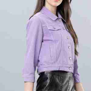 Dernier design, prix OEM bon marché, veste en jean à manches longues pour femmes, respirante et confortable, nouvelles vestes en jean élégantes pour femmes en vente - Product Image 4