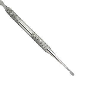 Pousse-cuticules double tête carré léger en acier inoxydable de qualité supérieure, manucure de précision, soin des ongles, réutilisable, durable, double usage - Product Image 4