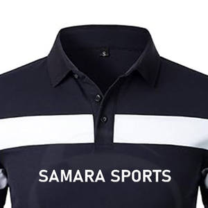 Nouveau style de mode T-shirts polo à panneaux sur mesure 100% coton Chemises polo pour hommes avec logo brodé - Product Image 4